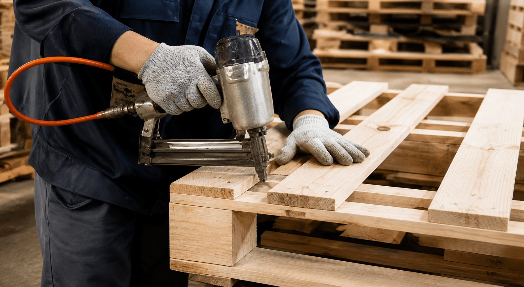 Xưởng sản xuất pallet hiện đại
